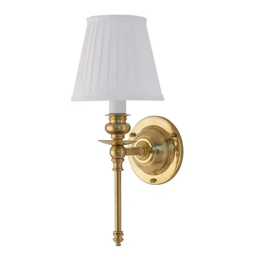 vägglampa mässing sekelskifte